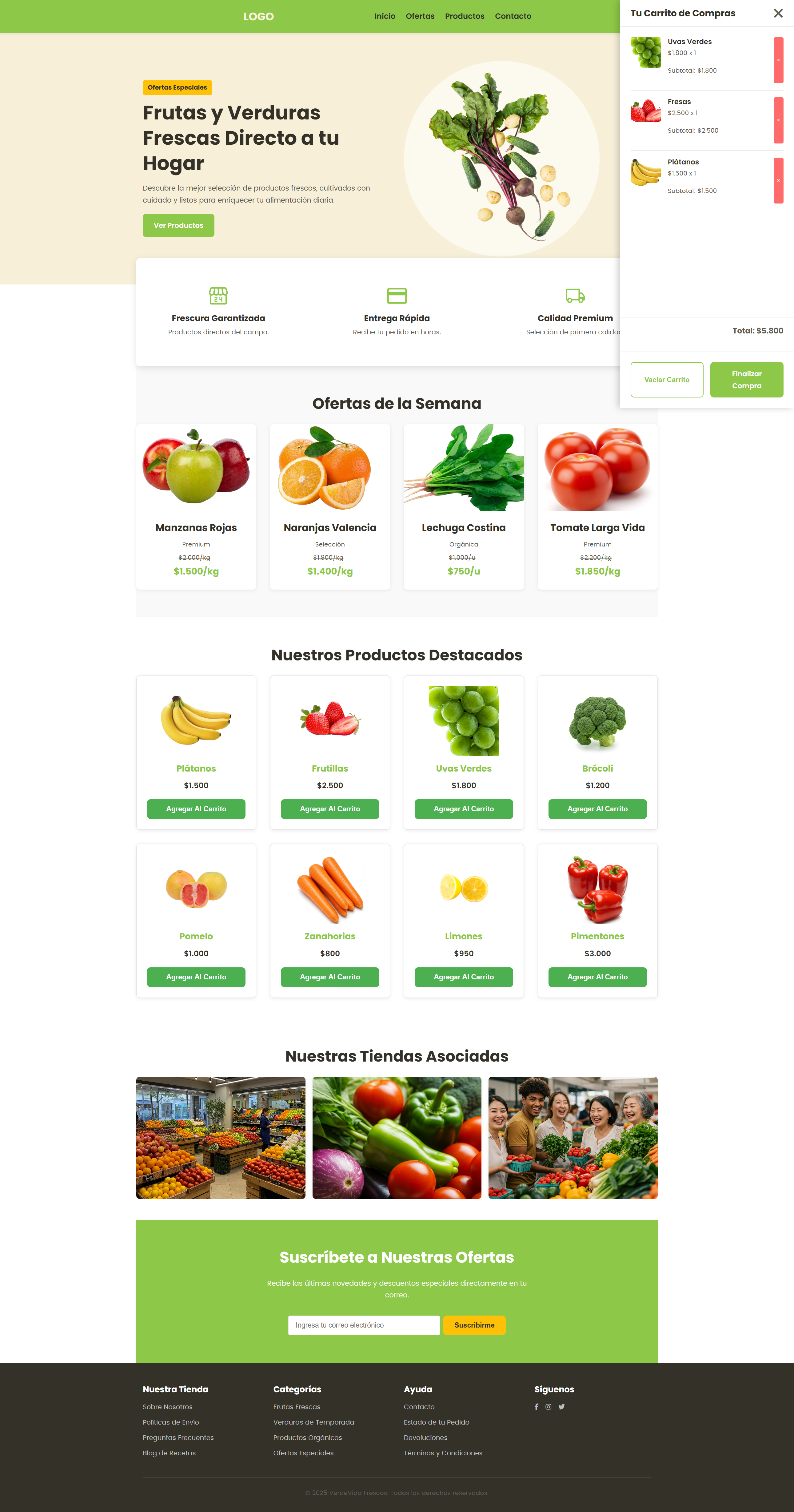 Renovación E-commerce Frutas y Verduras - Imagen 2